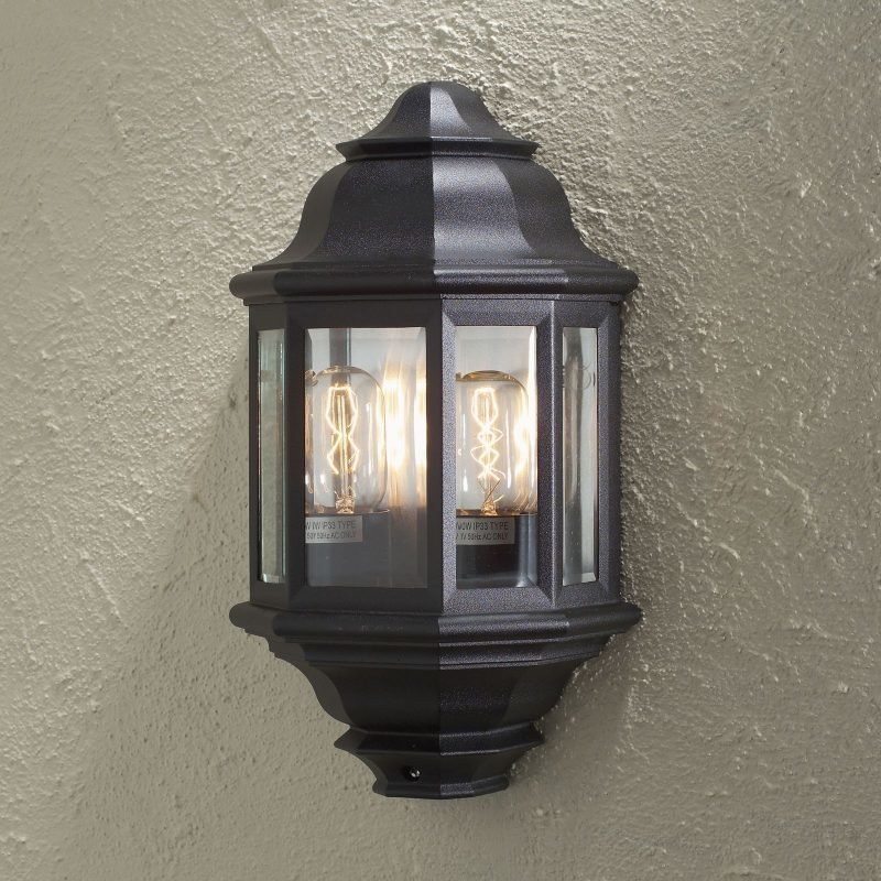 Seinävalaisin Cagliari 7238-750 220x130x380 mm iso musta