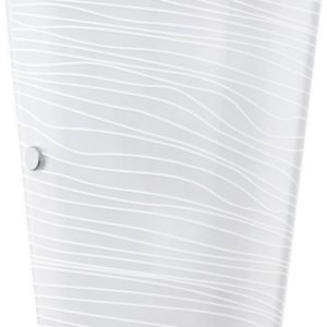 Seinävalaisin Caprice 185x230 mm valkoinen/kromi