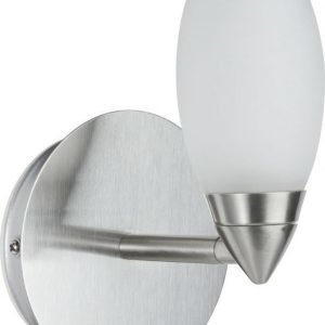 Seinävalaisin Carina 150x100x115 mm harjattu teräs IP44 himmennettävä