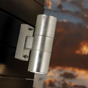 Seinävalaisin Castor 60x100x170 mm ylös/alas sinkitty teräs