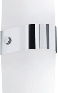 Seinävalaisin Damiel 95x450 mm valkoinen/kromi