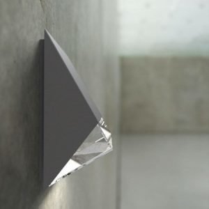 Seinävalaisin Edge 100x92x200 mm antrasiitti