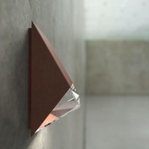 Seinävalaisin Edge 100x92x200 mm corten-teräs