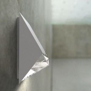 Seinävalaisin Edge 100x92x200 mm valkoinen