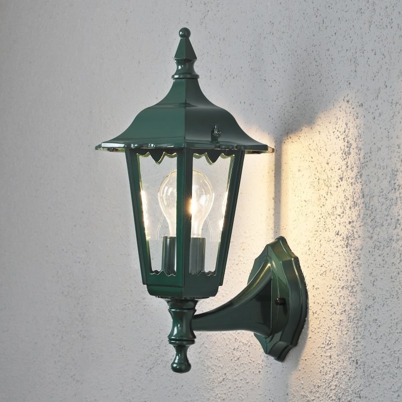 Seinävalaisin Firenze 7232-600 190x220x360 mm pieni yläsuunta vihreä