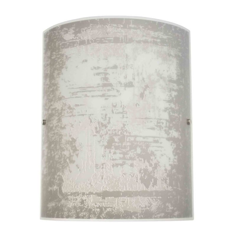 Seinävalaisin Fragment 300x380 mm lasi valkoinen/harmaa kuvioitu