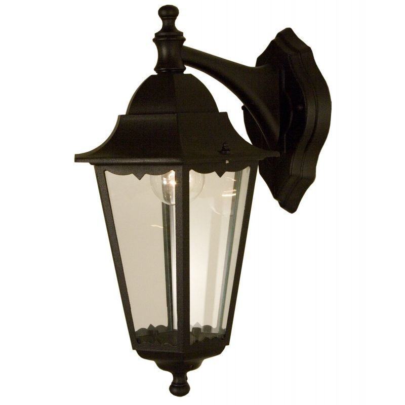 Seinävalaisin Gimle 230x270x420 mm alas musta