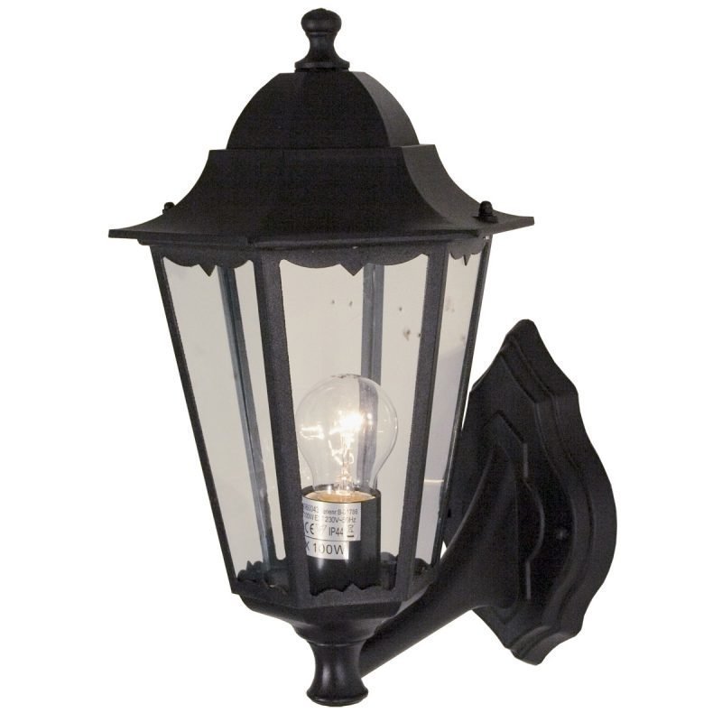 Seinävalaisin Gimle 230x270x420 mm ylös musta