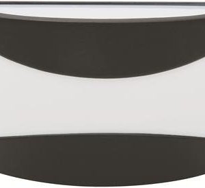 Seinävalaisin Glasgow 249x135x120 mm musta/opaali