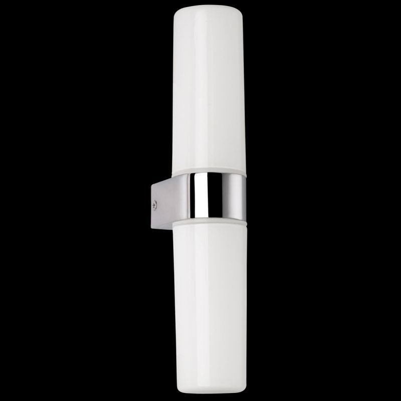 Seinävalaisin H2O 2807 65x80x285 mm IP44 2-osainen opaalilasi/kromi