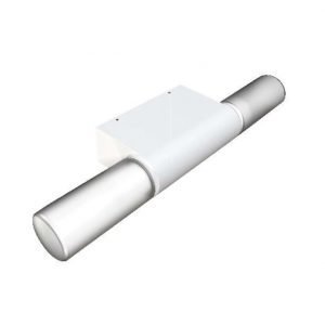 Seinävalaisin IP S2 420x107x55 mm harjattu teräs