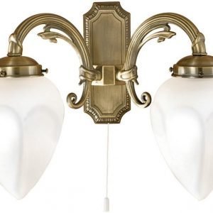 Seinävalaisin Imperial 360x290 mm 2-osainen pronssi/valkoinen