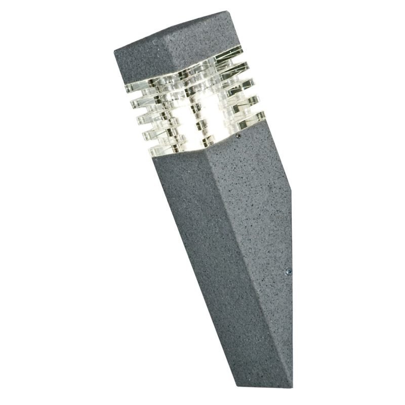 Seinävalaisin Kallio 104x193x425 mm viisto harmaa