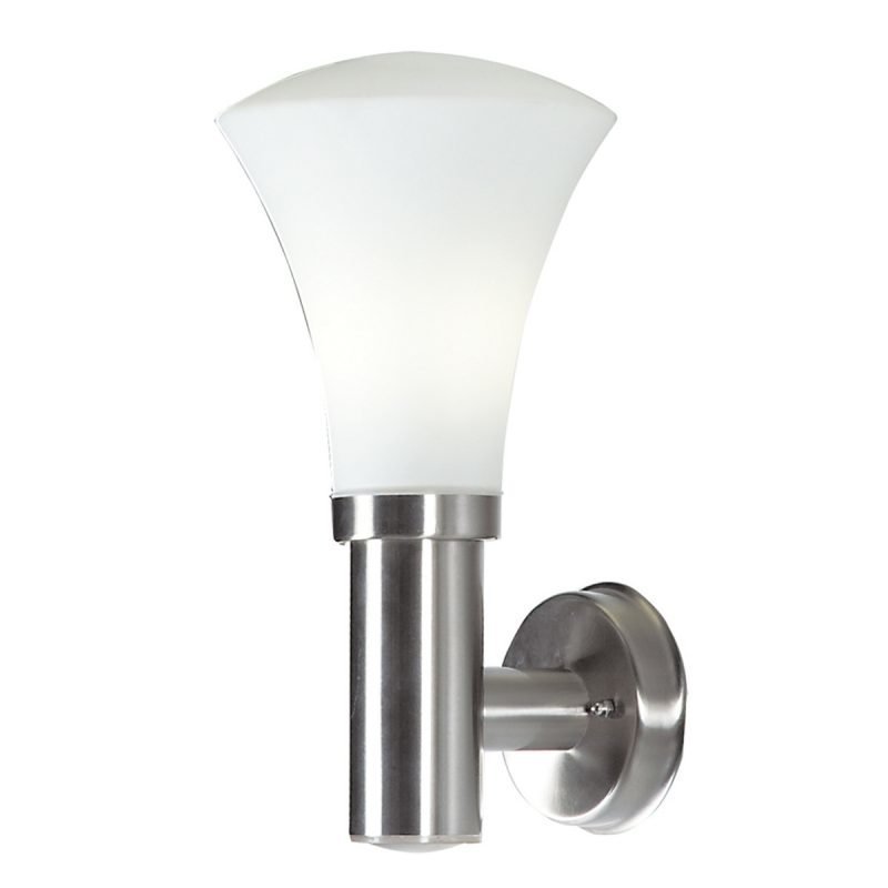 Seinävalaisin Kiiruna Ø 180x330 mm RST/opaali lasi