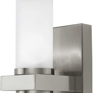 Seinävalaisin Konya 80x215 mm kromi/valkoinen