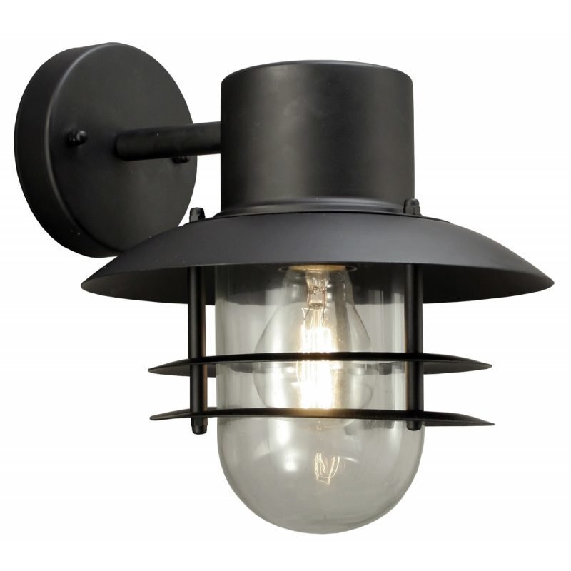 Seinävalaisin Landsort 220x270x240 mm alasuunta musta