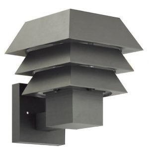 Seinävalaisin Ludvika 260x260x295 mm neliö harmaa