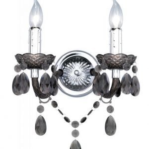 Seinävalaisin Luster 270x160x320 mm 2-osainen musta