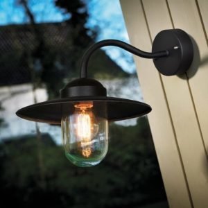 Seinävalaisin Luxembourg 260x400x260 mm musta