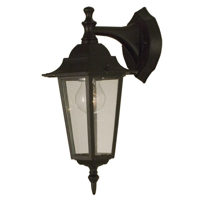 Seinävalaisin Malmö 170x220x360 mm alas musta