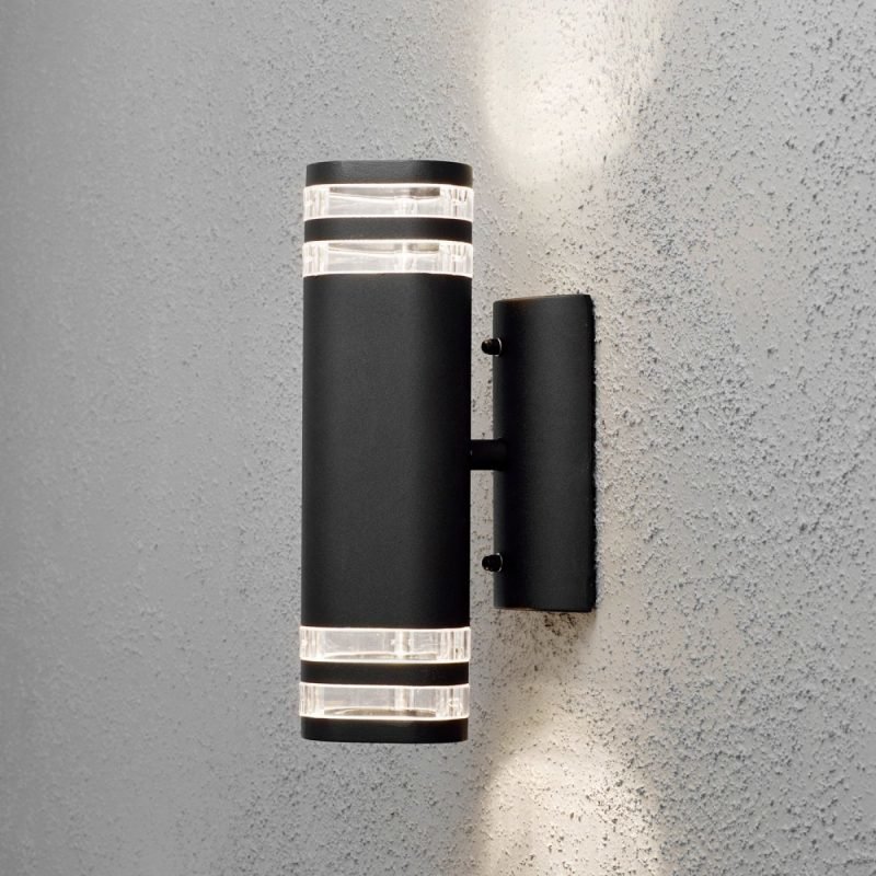 Seinävalaisin Modena 7516-750 90x145x285 mm ylös/alas musta