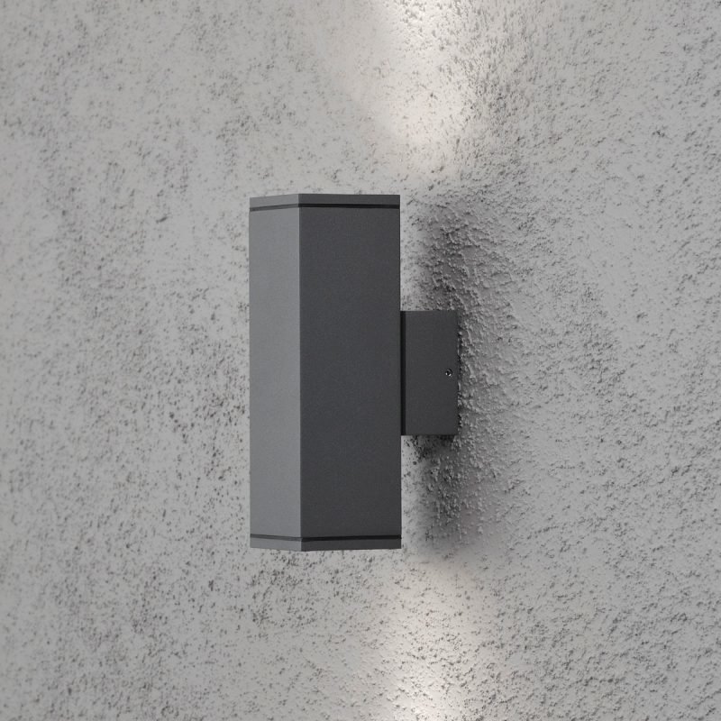 Seinävalaisin Monza 7907-370 65x100x200 mm ylös/alas antrasiitti