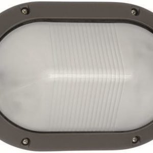 Seinävalaisin Nora 284x125x188 mm tummanharmaa/huurrelasi ilman lippaa