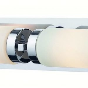 Seinävalaisin Norrsundet 370x90 mm 2-osainen kromi/opaali IP44