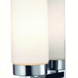 Seinävalaisin Norrsundet 90x230 mm kromi/opaali IP44