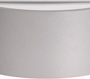 Seinävalaisin Nottingham 249x135x120 mm hopea/opaali