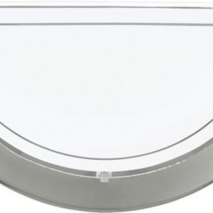 Seinävalaisin Planet 1 290x145 mm valkoinen/harjattu teräs