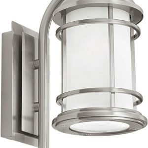 Seinävalaisin Portici 140x350 mm kromi/valkoinen