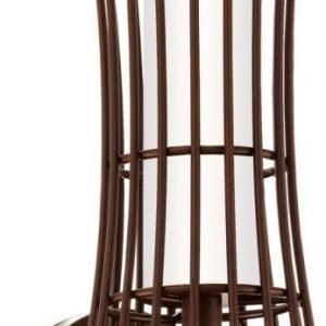 Seinävalaisin Raiano 125x350 mm antiikkiruskea/valkoinen