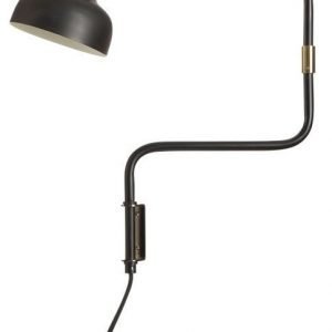 Seinävalaisin Ray Ø 360x530 mm musta/messinki