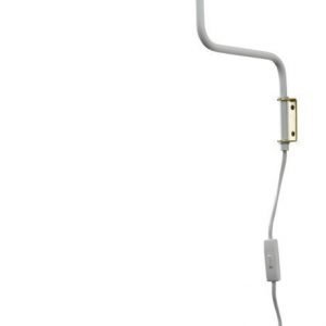 Seinävalaisin Ray Ø 360x530 mm valkoinen/messinki