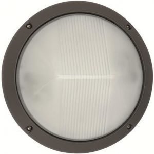 Seinävalaisin Sala Ø 284x125 mm tummanharmaa/huurrelasi ilman lippaa