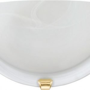 Seinävalaisin Salome 300x150 mm valkoinen/messinki