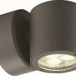 Seinävalaisin Spirit Single I 84x106x85 mm LED 3x1W 300lm 3000K tummanharmaa