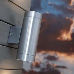 Seinävalaisin Tin Maxi Hi-Power LED 75x125x195 mm ylös/alas alumiini