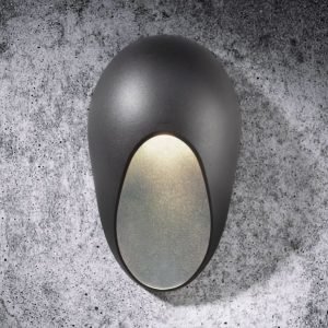 Seinävalaisin Topaz 154x77x262 mm antrasiitti