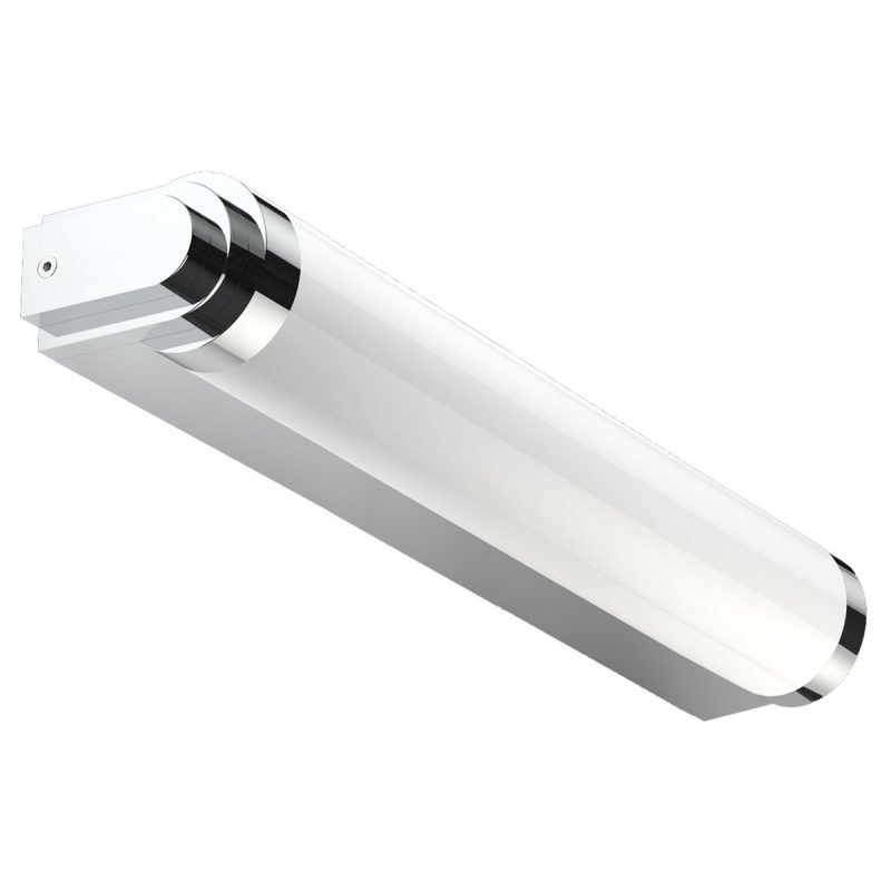 Seinävalaisin Trapini IP44 405x80x45 mm kromi/valkoinen