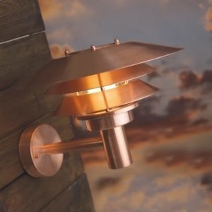 Seinävalaisin Venø 350x400x260 mm kupari