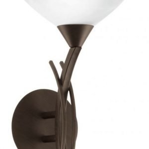 Seinävalaisin Vinovo 250x425 mm tummanruskea/valkoinen