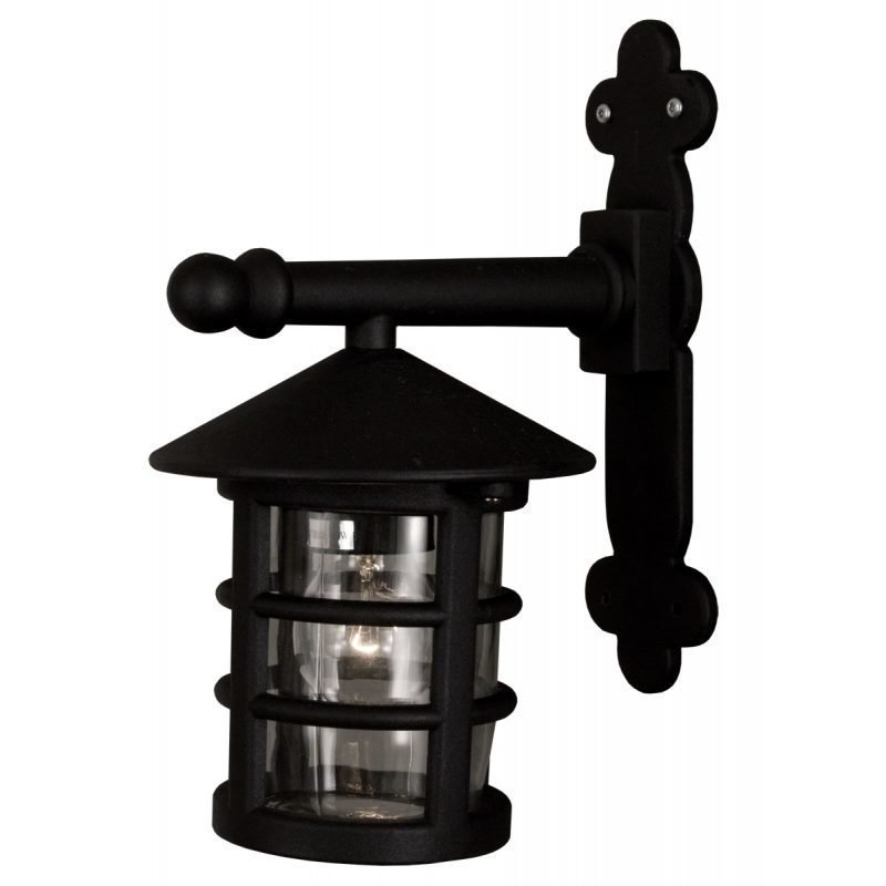 Seinävalaisin Visby 160x215x295 mm musta