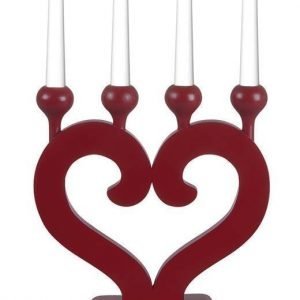 Star Trading 4-haarainen sähkökynttelikkö Punainen