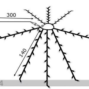 Star Trading Aurinkovarjon Ø280cm valaisin