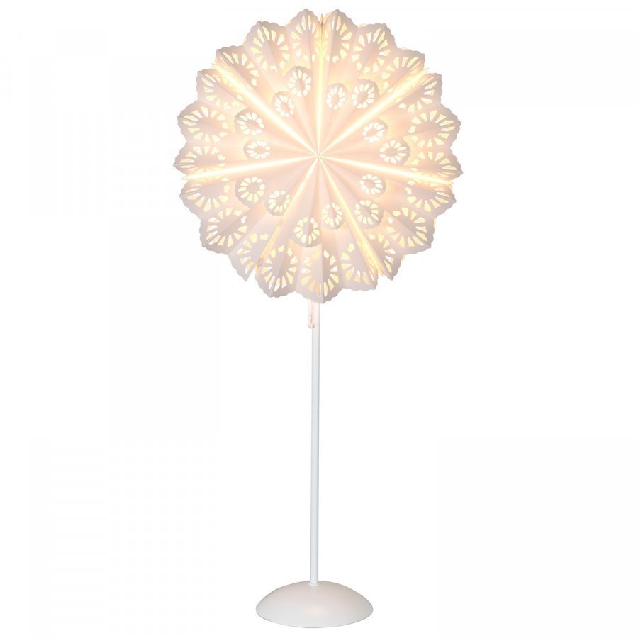 Star Trading Glimma Joulutähti Pöytävalaisin Valkoinen