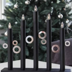 Star Trading Kynttilänjalka Circle Musta