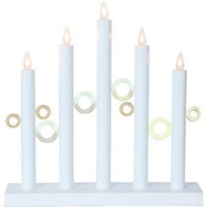 Star Trading Kynttilänjalka Circle Valkoinen