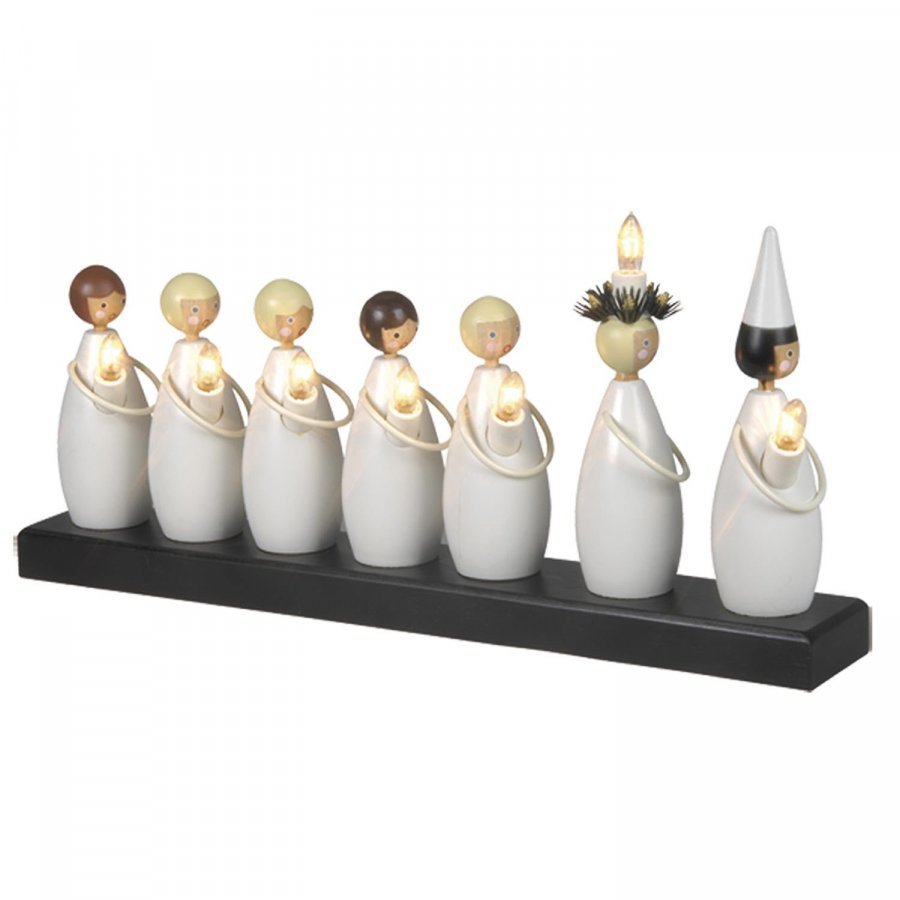 Star Trading Lucia Kulkue Kynttelikkö Valkoinen